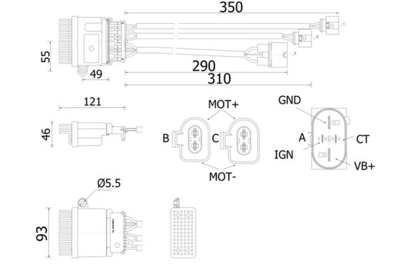 Mahle ABR78000S - Regulator, interior blower