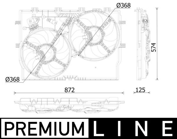 Mahle CFF552000P - Fan, engine cooling