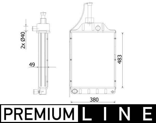 Mahle CR2305000P - Radiator, engine cooling