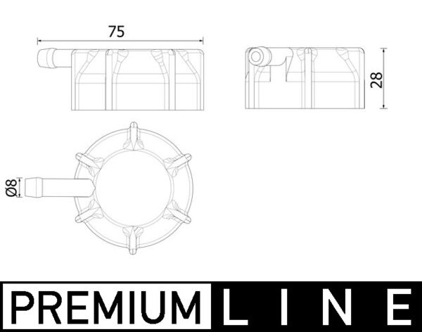 Mahle CRB145000P - Cap, coolant tank