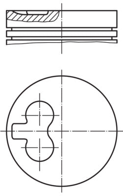 Mahle 0400902 - Piston with rings and pin