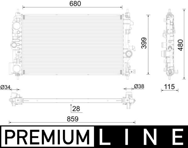 Mahle CR1782000P - Radiator, engine cooling