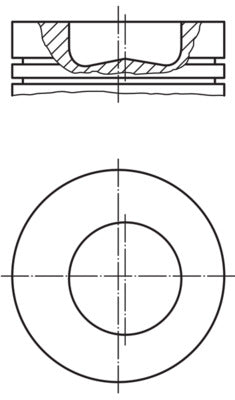 Mahle 0994801 - Piston with rings and pin