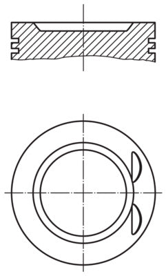 Mahle 0220601 - Piston with rings and pin