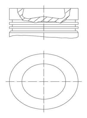 Mahle 028PI00138001 - Piston with rings and pin