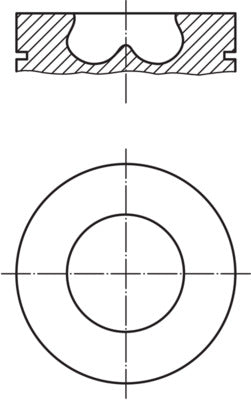 Mahle 013PI00107002 - Piston with rings and pin