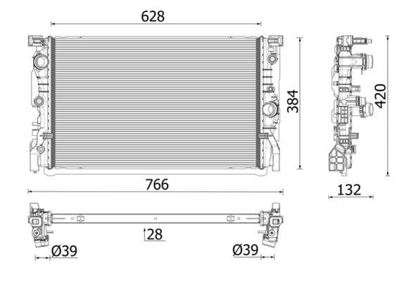 Mahle CR2635000P - Radiator, engine cooling