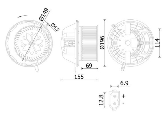 Mahle AB219000S - Interior Blower