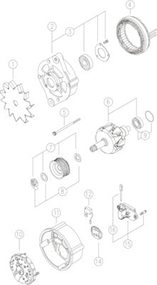 Mahle MG165 - Alternator