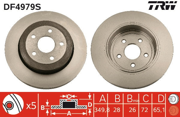 TRW MOTO DF4979S Brake Disc