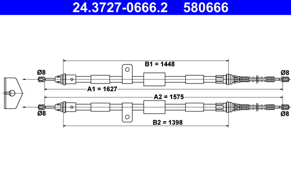 BOSCH 1987477546 Parking Brake Cable Pull