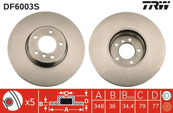TRW MOTO DF6003S Brake Disc