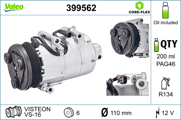 VALEO VAL399562 Air Conditioning Compressor
