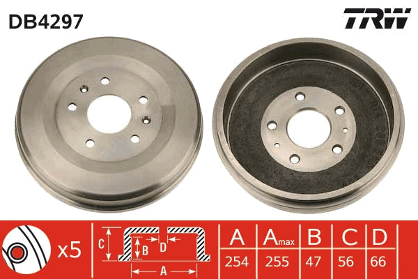 TRW MOTO DB4297 Brake Drum