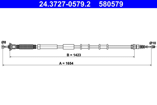 BOSCH 1987477626 Parking Brake Cable Pull