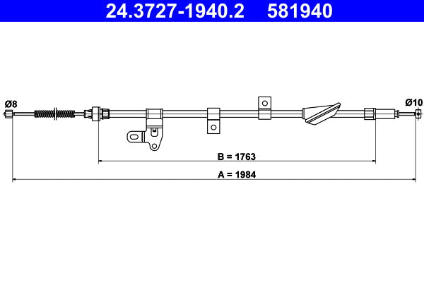 BOSCH 1987482313 Parking Brake Cable Pull