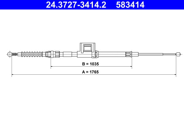 BOSCH 1987477008 Parking Brake Cable Pull