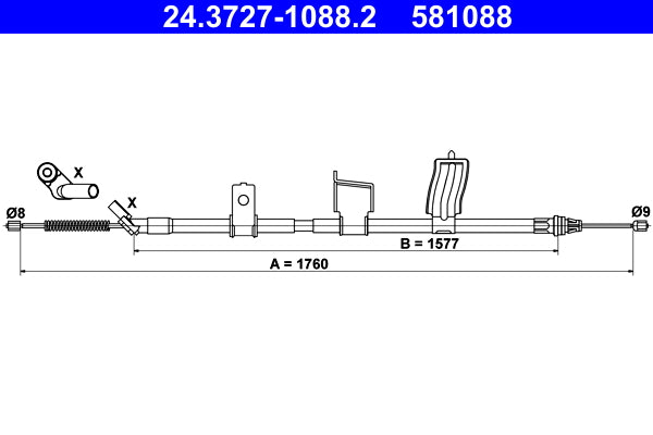 BOSCH 1987482065 Parking Brake Cable Pull